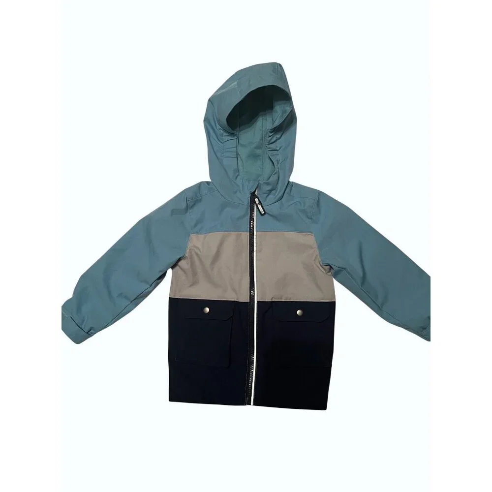 Swiss Tech Kids’ Colorblock Hooded Jacket 3T Water Resistant & Stylish Outerwear
